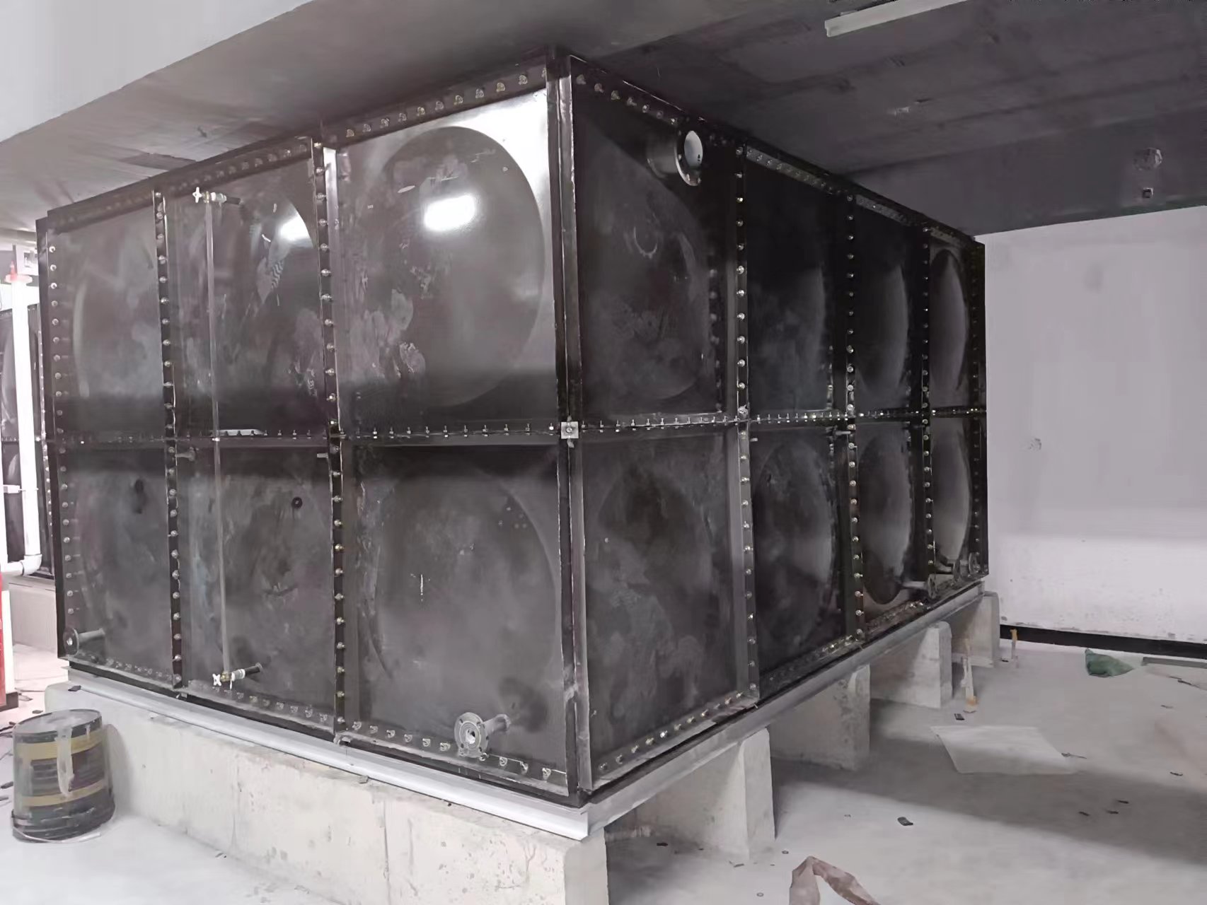 济南15立方装配式搪瓷钢板水箱